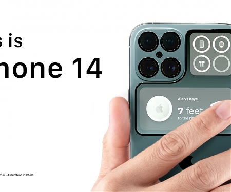 Unusual iPhone 14 (2022) Render Shows a Smartphone with Secondary Display