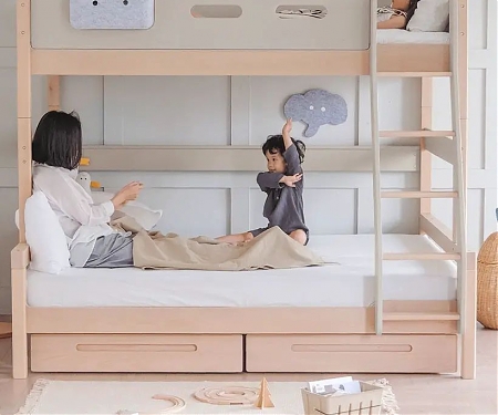Pupupula Kids Rock Solid Bed System Offers Modular Bed System for Different Bedroom Style