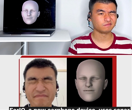 (Video) ‘Earable’ Uses Sonar to Reconstruct Facial Expressions