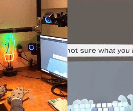 Facebook Future Reality Lab is Developing a Way to Type Using VR on Tabletops