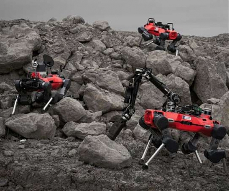 (Paper) Planetary Analog Environments Explored by a Team of Legged Robots