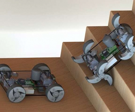Researchers Create Robots That Can Transform Their Wheels Into Legs