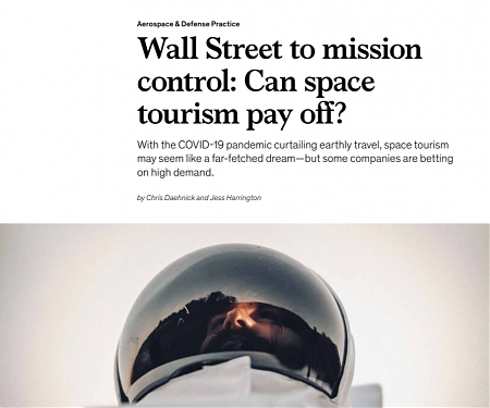 (PDF) Mckinsey - Wall Street to Mission Control : Can Space Tourism Pay Off ?