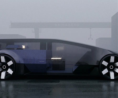 This Edgy Volvo Lounge Car Redefines Autonomous Luxury Travel of the Future