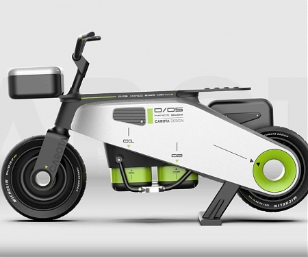 This Electric Delivery Scooter’s Batteries Can be Automatically Changed by Robots