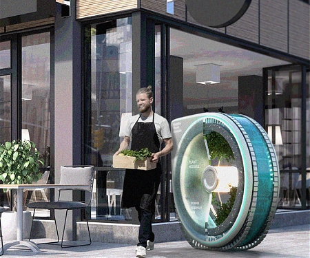 Futuristic Verdant Urban Micro Farming for The City