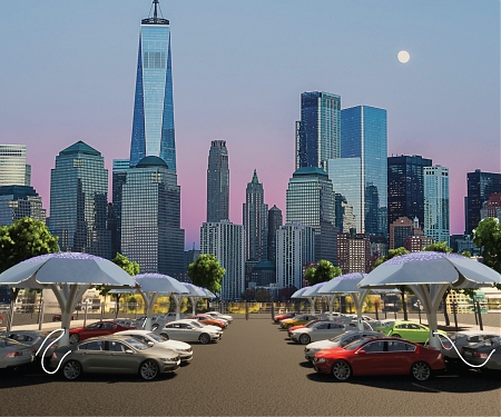 The SolarBotanic Energy Tree May be The EV Charging Station of The Future