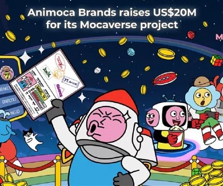 Animoca Brands Raises $20M for Mocaverse Web3 Project