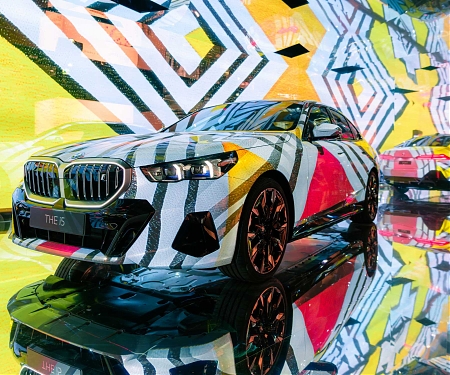 BMW Presents Electric AI Exhibition Featuring The i5 At Art Basel 2023