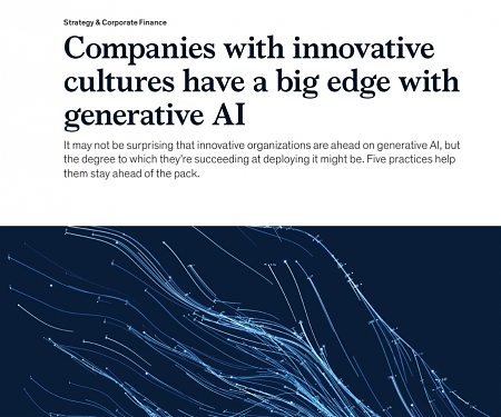 (PDF) Mckinsey - Companies with Innovative Cultures have a Big Edge with Generative AI