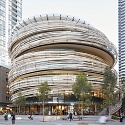 Kengo Kuma Wraps 'The Exchange' in Sydney with a Sculpturally Curving Timber Screen