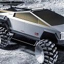 Cybertruck Turned SpaceX-NASA Moonrover Looks Out of This World