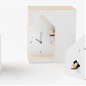 Nendo Designs Three Minimal Variations of The Traditionally Ornate Cuckoo Clock