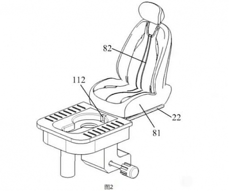 (Patent) Chinese Carmaker Patents Voice-controlled 'in-vehicle Toilet'