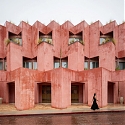 Red-Toned Stucco Surfaces Form Layered Facade for Boutique Hotel by RA! in Mexico