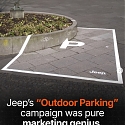 Guerrilla Marketing Example : Jeep Outdoor Parking