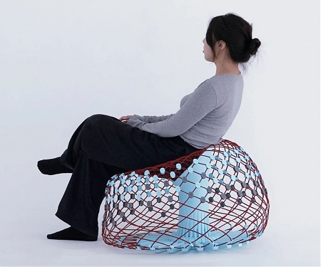Hand-Woven Nitinol Sofa Can Flat-Pack And Self-Deploy in a Single Motion