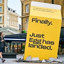 Just Egg Launches In The UK With Giant-Sized Installation