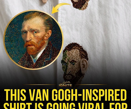 The Ear-Button Shirt : Viral Van Gogh Homage Design Takes the Internet by Storm