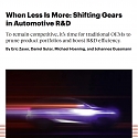 (PDF) Bain - When Less Is More : Shifting Gears in Automotive R&D