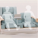 Cove: A Set of Chemotherapy Infusion Chairs Provide Comfort to Patients and Support Person