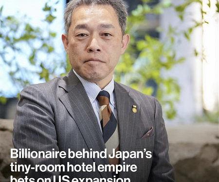 Billionaire Behind Japan's Tiny-Room Hotel Empire Bets on US