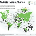 (Infographic) Android vs Apple Phones : Which Does the World Love Most ?