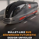 Bullet-like Futuristic Bus That Turns Into 'Showroom On Wheels' Unveiled