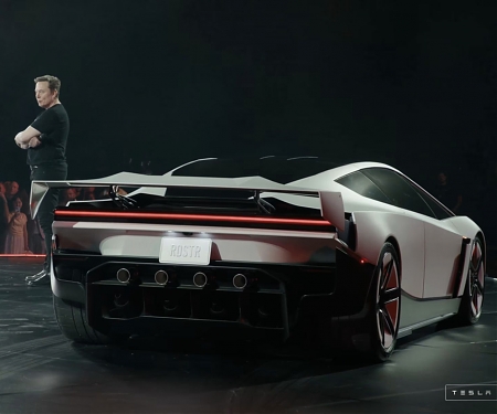 Tesla Reveals SpaceX-Powered Roadster That Flies And Falls With Style