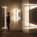 A Window-like Lighting Fixtures Create Playful Geometric Light - Māyā