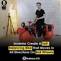 Self-Balancing, Omnidirectional Bike with Balls for Wheels